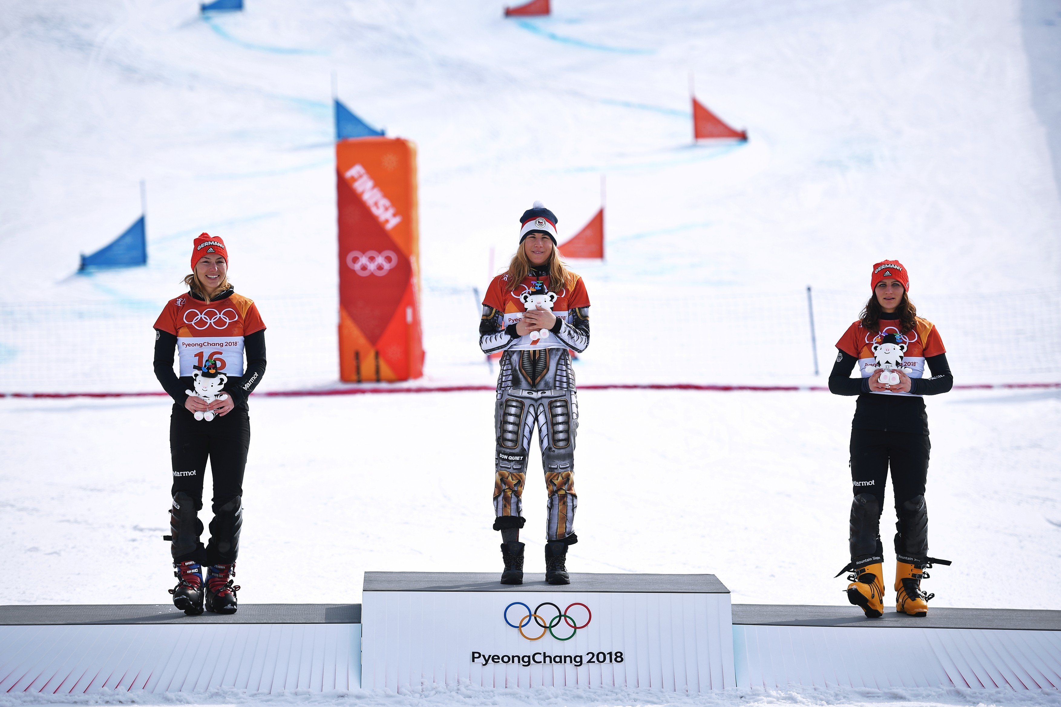 Ester Ledecká, vítězka lyžařského super-G