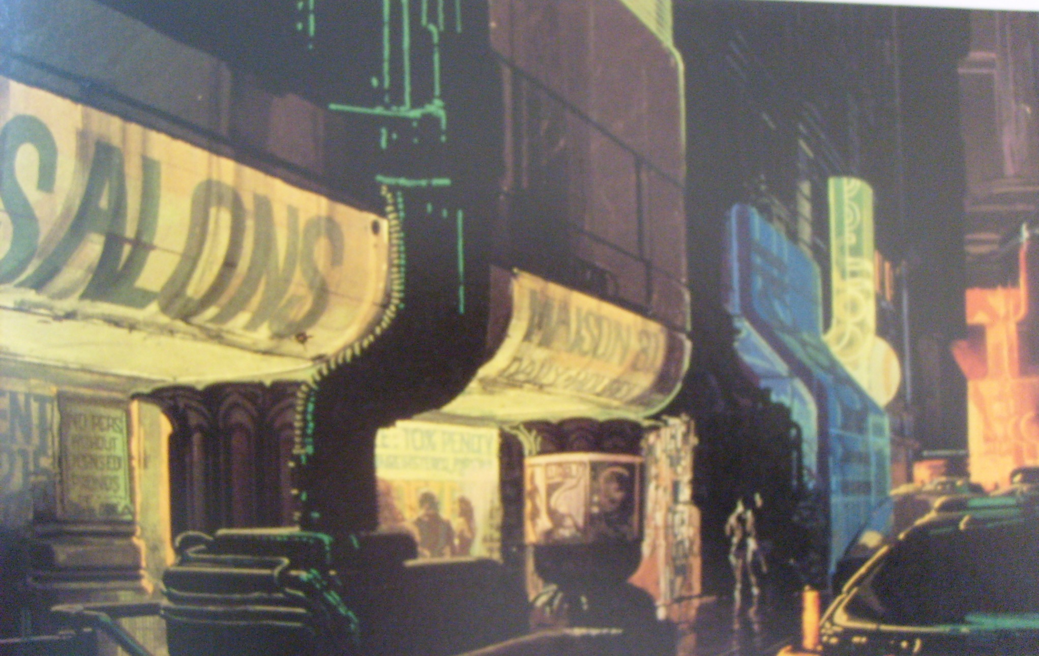 Jeden z prvních návrhů Syda Meada pro film Blade Runner