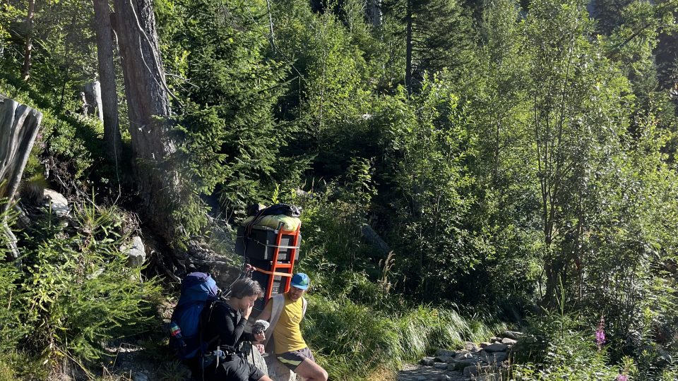 Ondřej Šebestík a nosič Filip Zacher