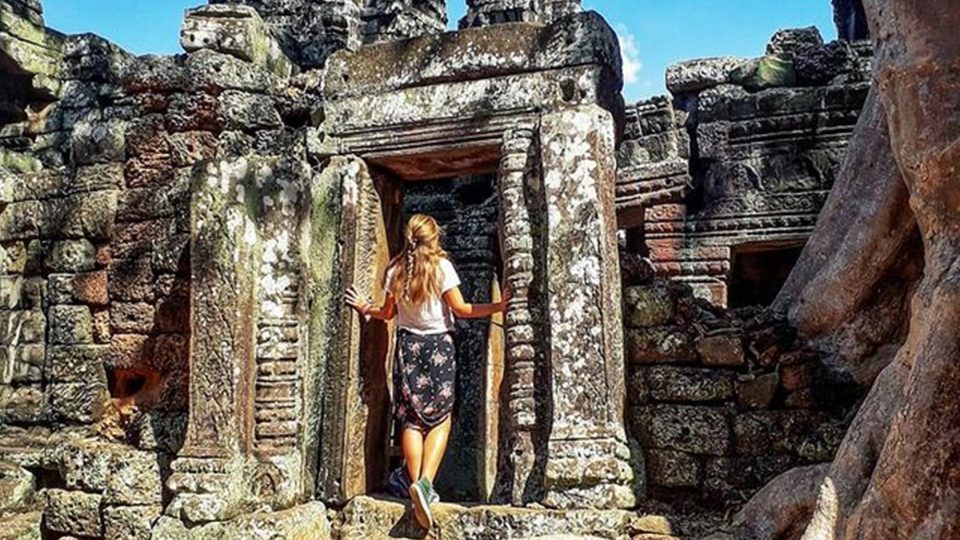 Kambodža - chrám v Angkor Wat bez lidí