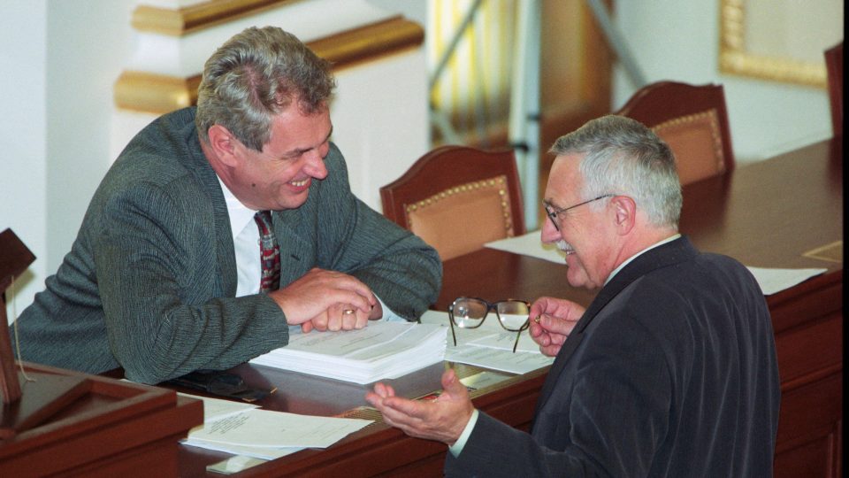 Miloš Zeman a Václav Klaus v hlubokých 90. letech