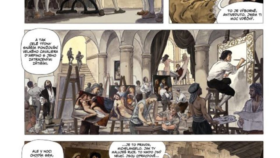 Z komiksu Caravaggio od Mila Manary