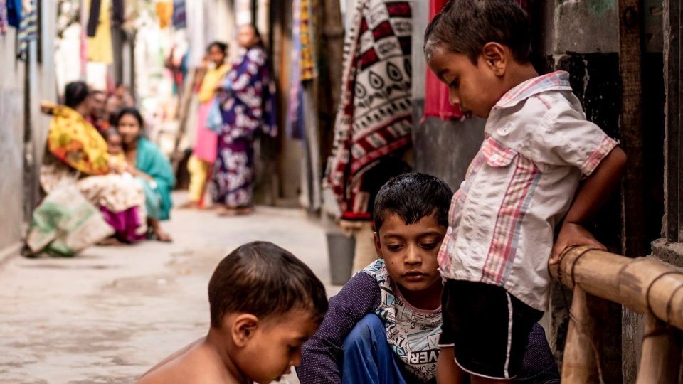 Život v bangladéšském slumu (oblast Tongi)