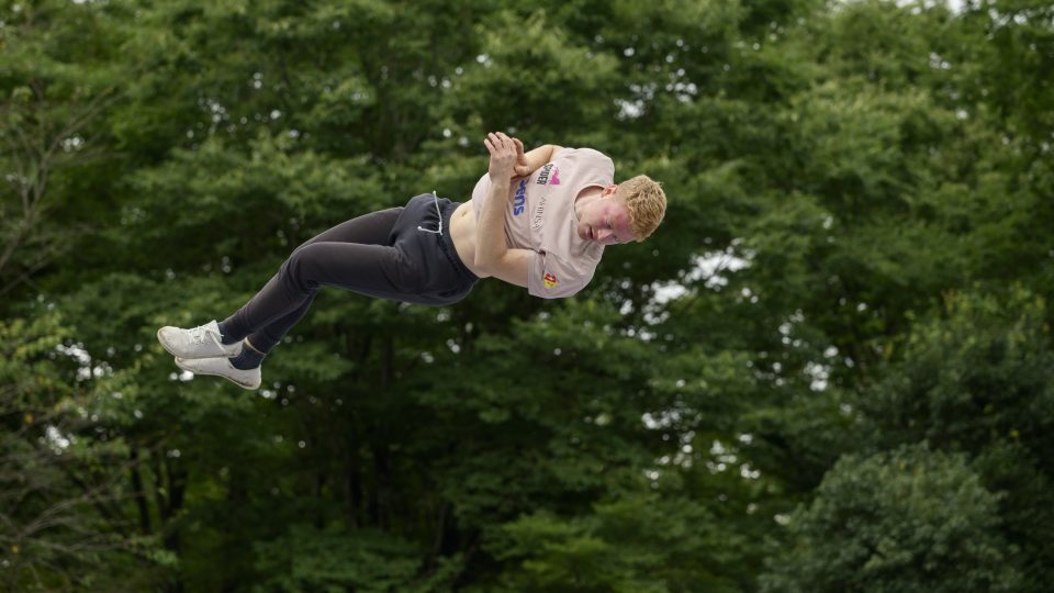 Trickliner Tibor Mikulec | foto: archiv Tibora Mikulce Trickliner Tibor Mikulec