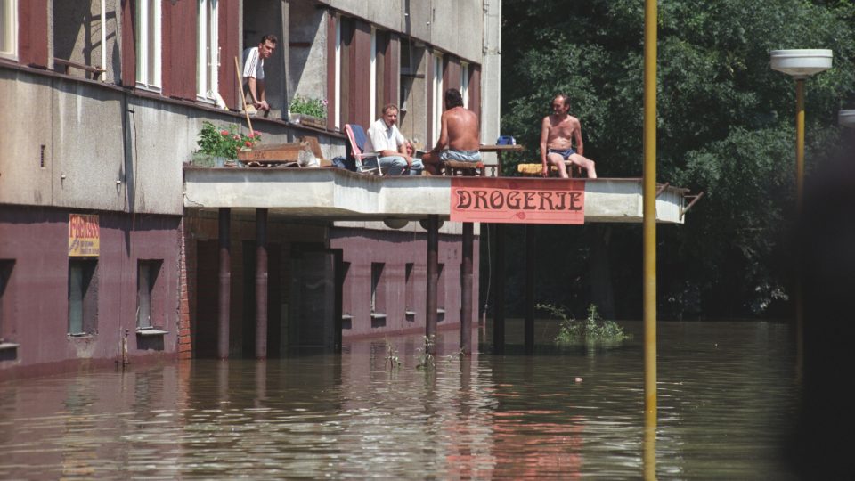 Záplavy v Ostrožské Nové Vsi na Moravě v roce 1997
