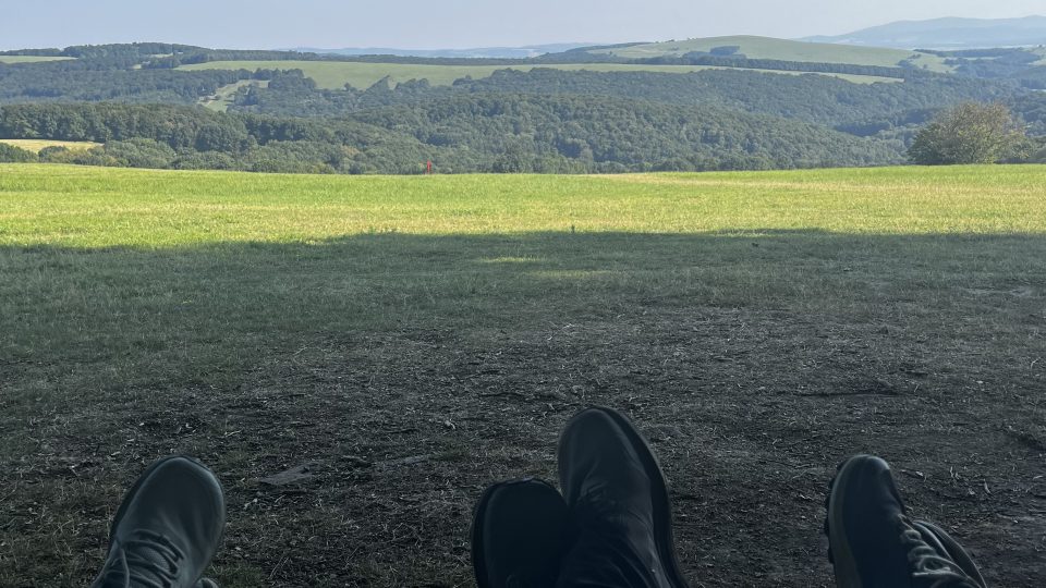 Troskovovi při přechodu Bílých Karpat | foto: archiv Troskovových Troskovovi při přechodu Bílých Karpat