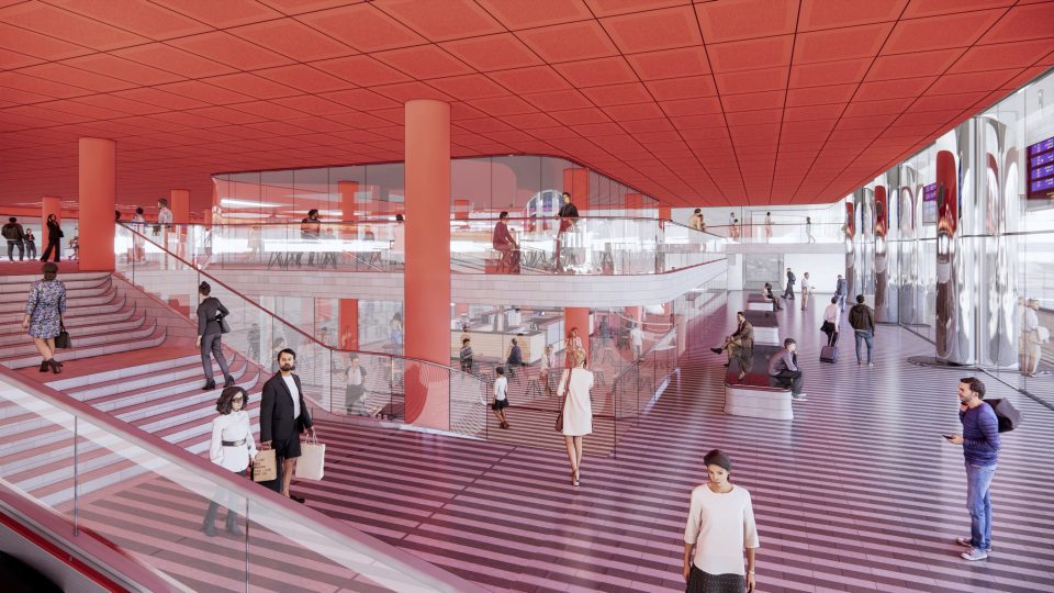Vítězný návrh, Henning Larsen Architects – odbavovací hala 2