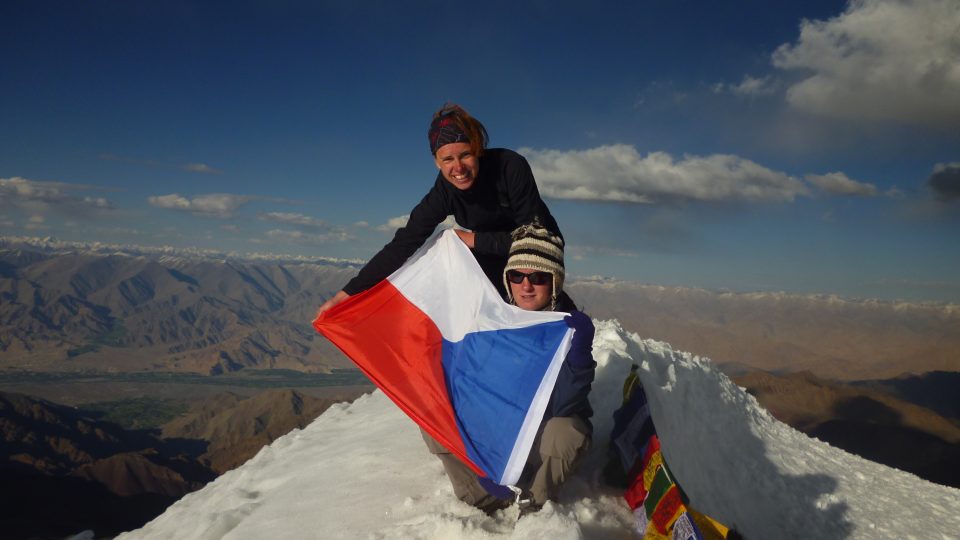 Na vrcholu Stok Kangri v roce 2012