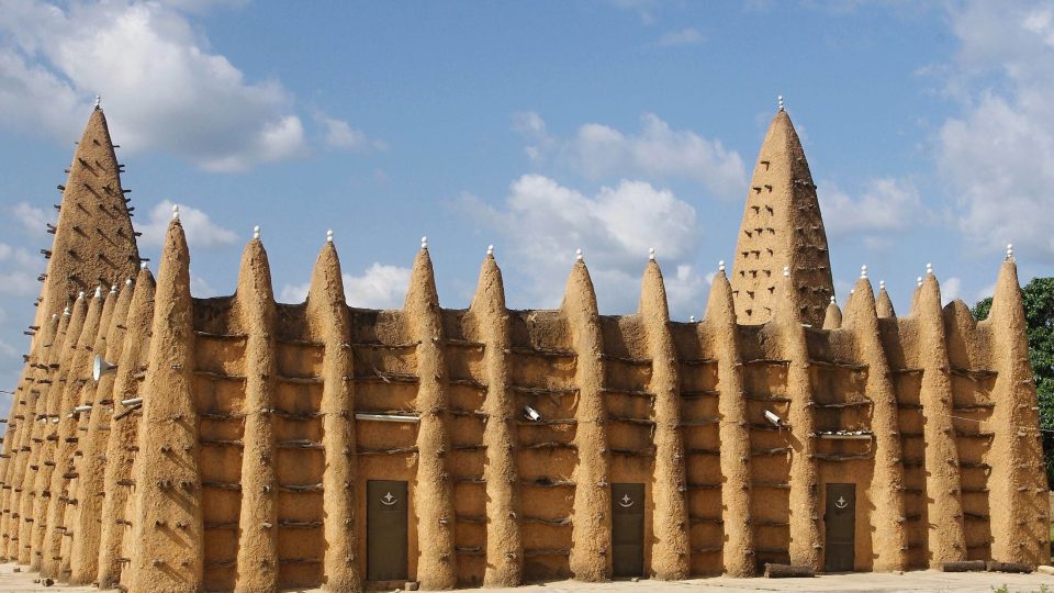 Hliněná mešita, Pobřeží slonoviny, říjen 2016
