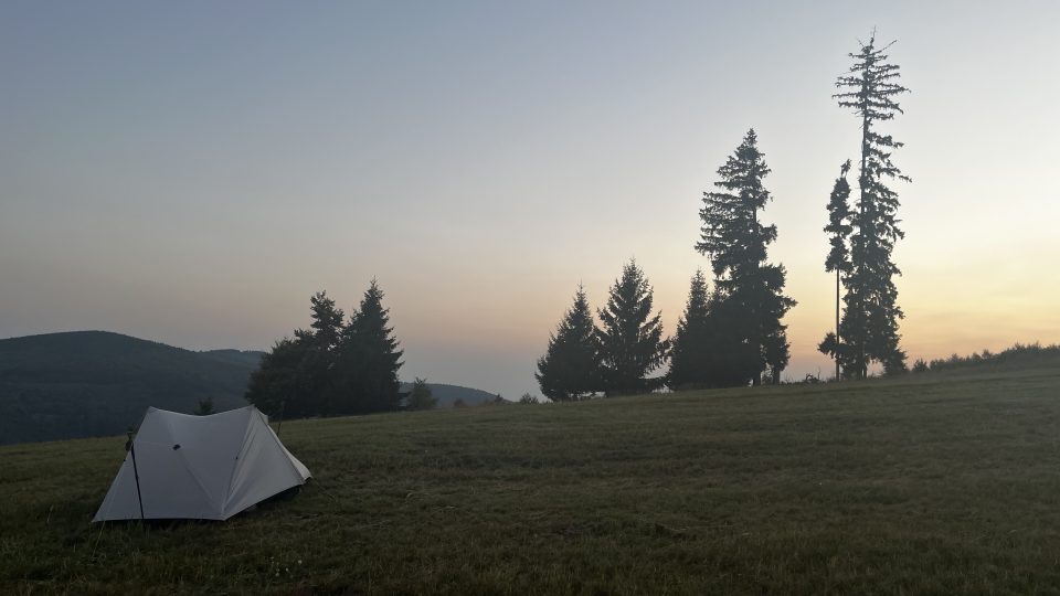 Troskovovi při přechodu Bílých Karpat | foto: archiv Troskovových Troskovovi při přechodu Bílých Karpat