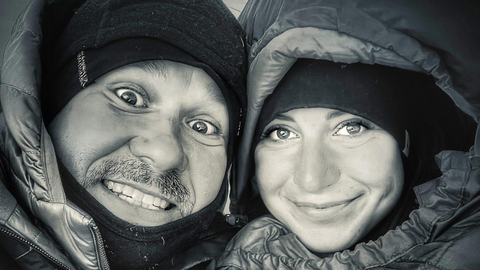 Mili Vaňkátová a Jirka Lichteneger na zasněžených výpravách