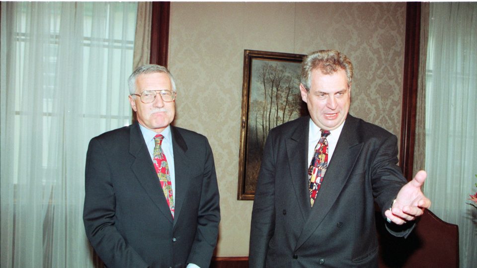 Václav Klaus a Miloš Zeman v časech opoziční smlouvy