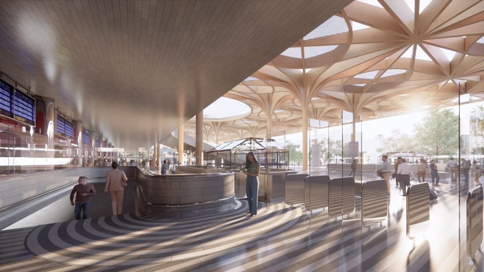 Vítězný návrha, Henning Larsen Architects – vstup