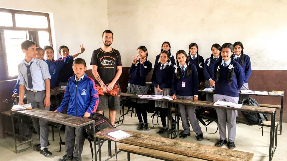 Shledání s bývalými žáky v Nepálu