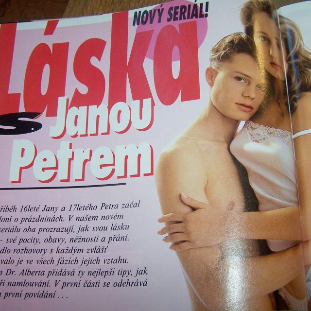 Z časopisu Bravo,  Láska s Janou a Petrem | foto:  Studijní materiály Centra pro studium populární kultury