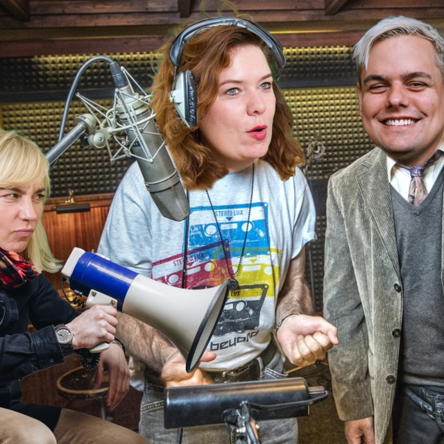 Buchty si pozvaly do studia Daníka a probraly s ním i dabing | foto: Tomáš Berný,  Český rozhlas
