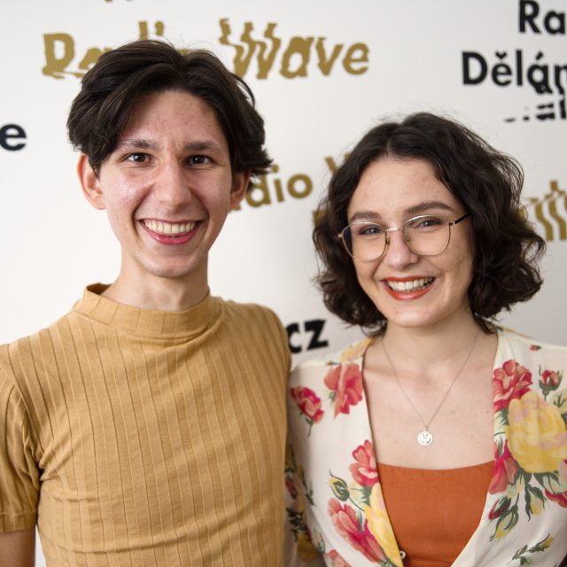 Daniel Weber a Veronika Dušková | foto: Tomáš Berný,  Český rozhlas
