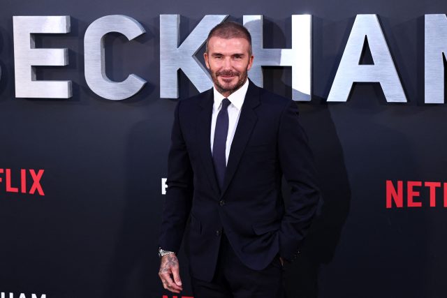 David Beckham na premiéře dokumentární série Beckham | foto: Profimedia