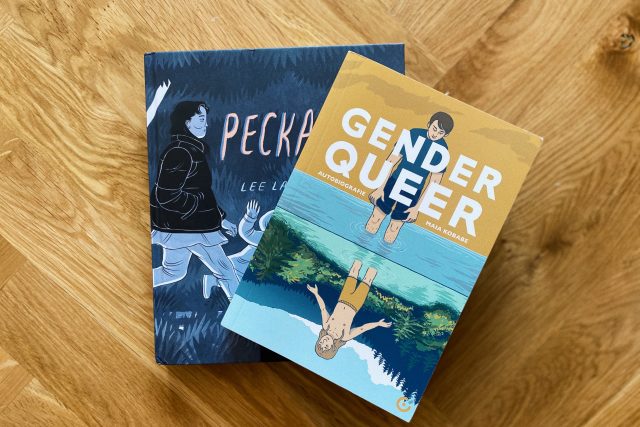 Komiksy Pecka a Gender Queer z nakladatelství Centrála | foto: Jonáš Zbořil,  Český rozhlas,  Český rozhlas