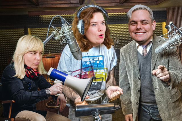 Buchty si pozvaly do studia Daníka a probraly s ním i dabing | foto: Tomáš Berný,  Český rozhlas