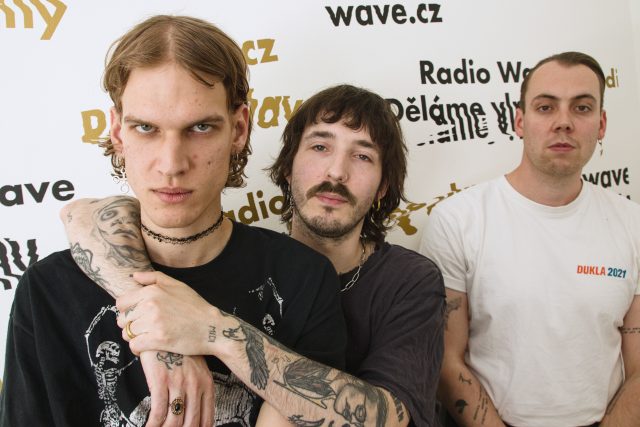 Berlin Manson ve studiu Radia Wave | foto: Tomáš Berný,  Český rozhlas