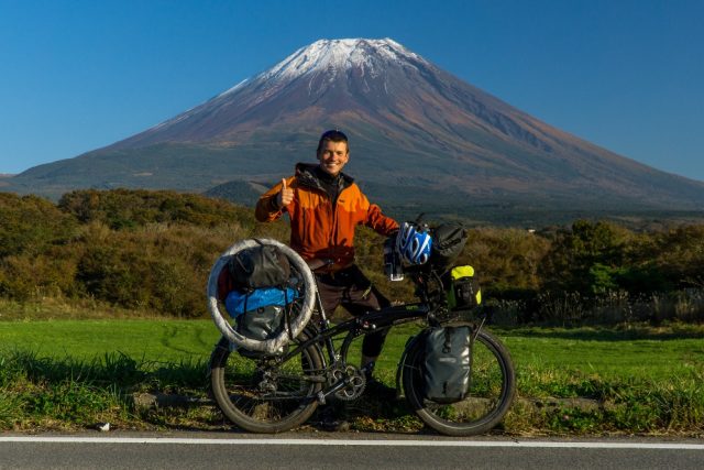 Marek Balicki aka Záchranář na cestách před Fuji | foto: Marek Balicki