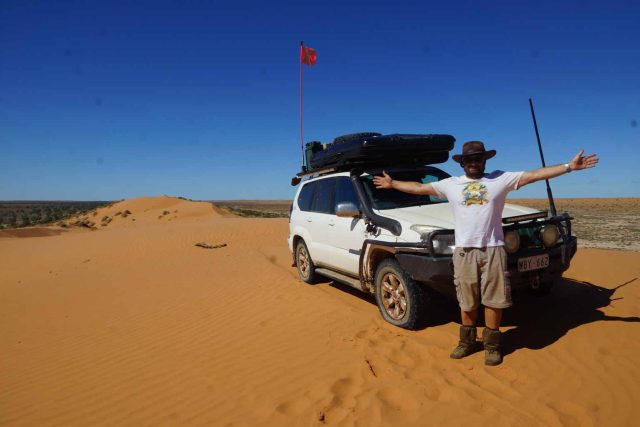 David Langthaler během cesty přes Simpsonovu poušť v centrální Austrálii | foto: David Langthaler