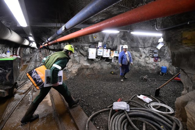 V podzemní laboratoři Bukov na Žďársku provádí vědci experimenty související s plánovanou stavbou hlubinného úložiště jaderného odpadu | foto: ČTK