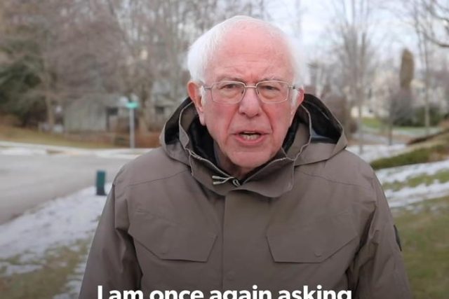 Bernie Sanders meme template | foto: internetový humor/autor neznámý,  Knowyourmeme