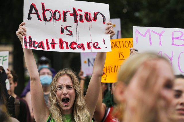 Z protestů proti zákazu potratů  (Texas,  5. května 2022) | foto: Profimedia