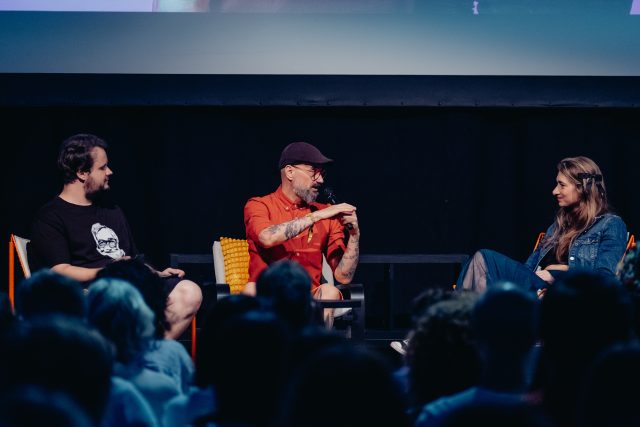 Honza Vojtko,  Petr Bouška a Markéta Šetinová na festivalu Colours of Ostrava | foto: Martin Bambušek,  Colours of Ostrava