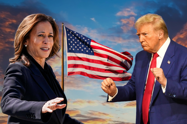 Kamala Harrisová vs Donald Trump | foto: Tomáš Berný,  Český rozhlas